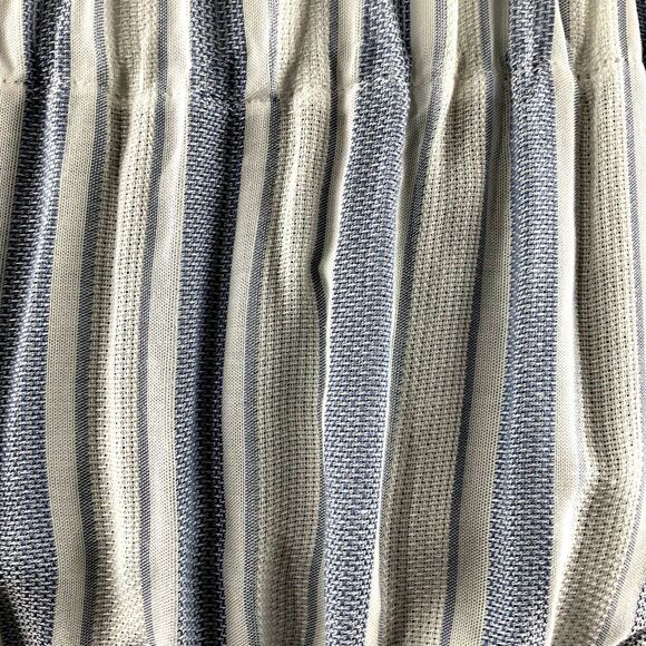 Sage The Label Off Shoulder Blousen Blue Striped 3/4 Sleeve Size XS - Picture 9 of 10